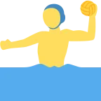 Emoji Hombre jugando al waterpolo en Twitter / X