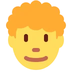 Emoji Hombre: pelo rizado en Twitter / X