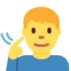 Deaf Man emoji on Twitter / X