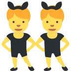 Men with Bunny Ears emoji on Twitter / X