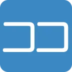Japanese “here” Button emoji on Twitter / X