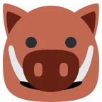 Emoji Jabalí en Twitter / X