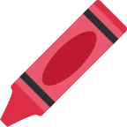 Emoji Lápiz de cera en Twitter / X
