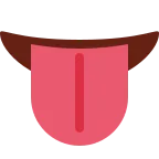 Tongue emoji on Twitter / X