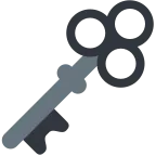 Old Key emoji on Twitter / X