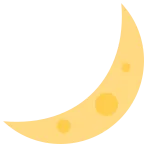 Crescent Moon emoji on Twitter / X