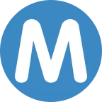 Circled M emoji on Twitter / X