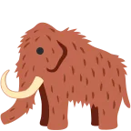 Mammoth emoji on Twitter / X