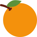 Emoji Mandarina en Twitter / X