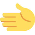 Leftwards Hand emoji on Twitter / X