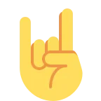 Sign of the Horns emoji on Twitter / X