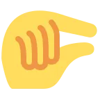 Emoji Mano pellizcando en Twitter / X