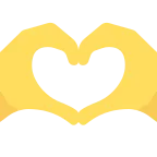 Heart Hands emoji on Twitter / X
