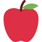 Red Apple emoji on Twitter / X