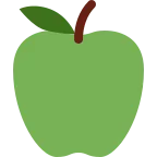 Green Apple emoji on Twitter / X