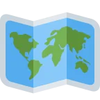 Emoji Mapa mundial en Twitter / X