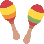 Emoji Maracas en Twitter / X