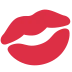 Kiss Mark emoji on Twitter / X