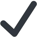 Check Mark emoji on Twitter / X