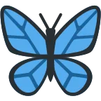 Emoji Mariposa en Twitter / X