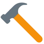 Hammer emoji on Twitter / X