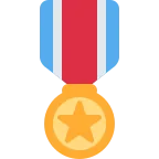 Military Medal emoji on Twitter / X