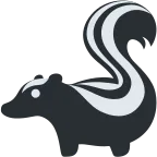 Skunk emoji on Twitter / X
