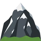 Snow-Capped Mountain emoji on Twitter / X