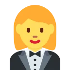 Woman in Tuxedo emoji on Twitter / X