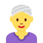 Woman Wearing Turban emoji on Twitter / X