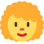 Emoji Mujer: pelo rizado en Twitter / X