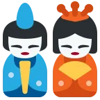 Japanese Dolls emoji on Twitter / X