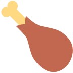 Emoji Muslo de pollo en Twitter / X