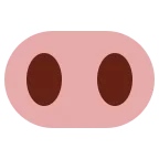 Emoji Nariz de cerdo en Twitter / X