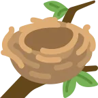 Emoji Nido vacío en Twitter / X
