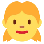 Emoji Niña en Twitter / X
