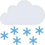 Cloud with Snow emoji on Twitter / X