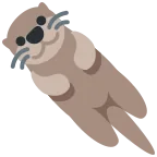Otter emoji on Twitter / X