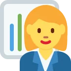 Woman Office Worker emoji on Twitter / X