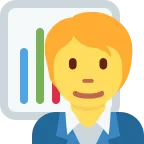 Office Worker emoji on Twitter / X