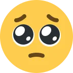 Emoji Ojitos suplicantes en Twitter / X