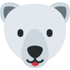 Emoji Oso polar en Twitter / X