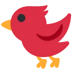 Bird emoji on Twitter / X
