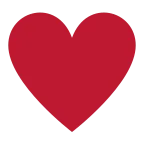 Heart Suit emoji on Twitter / X