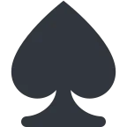 Spade Suit emoji on Twitter / X