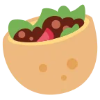 Stuffed Flatbread emoji on Twitter / X