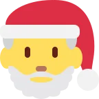 Emoji Papá Noel en Twitter / X