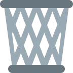 Wastebasket emoji on Twitter / X