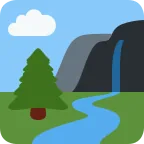 Emoji Parque nacional en Twitter / X