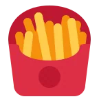 Emoji Patatas fritas en Twitter / X